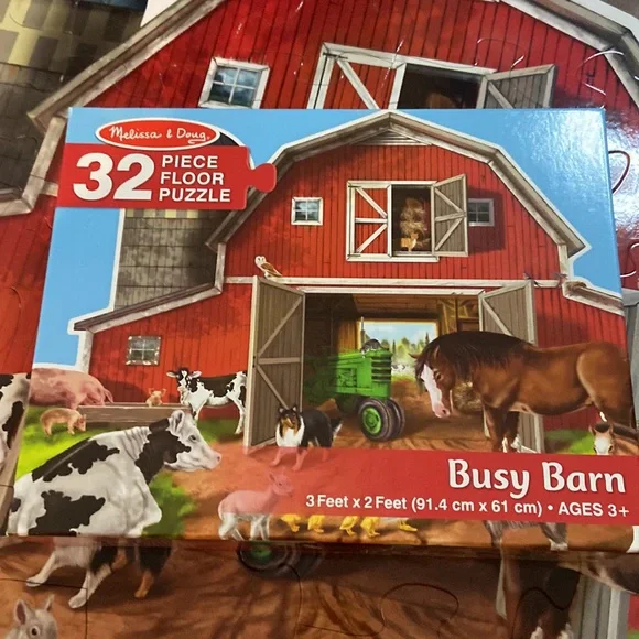 Melissa and doug busy barn cheap puzzle